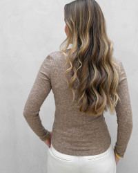 Brun bluse til damer