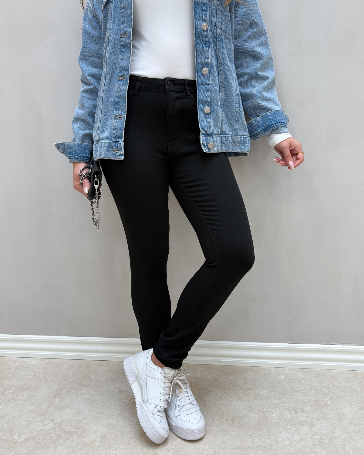 ONLY Onlforever Black Denim Black Life - XS - Sort