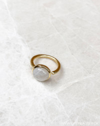 Gaveide til kvinder justerbare moonstone ring