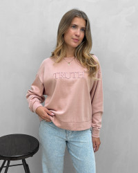 Lyserød sweat bluse til damer