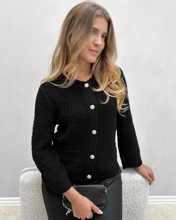 Sort cardigan til damer