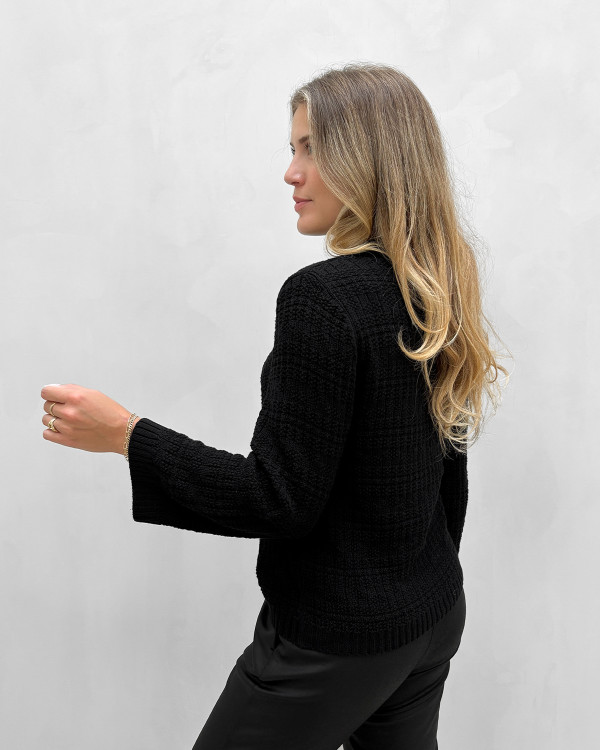 Sort cardigan til damer