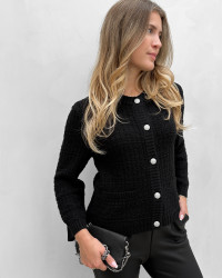 Sort cardigan til damer
