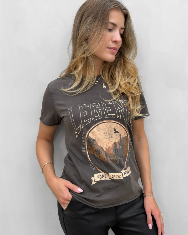T-shirt med print til damer