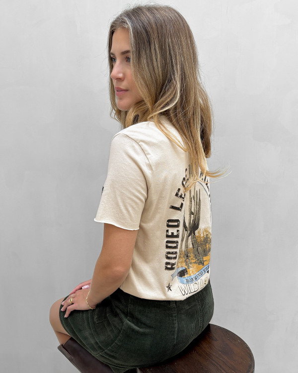 T-shirt med print til damer