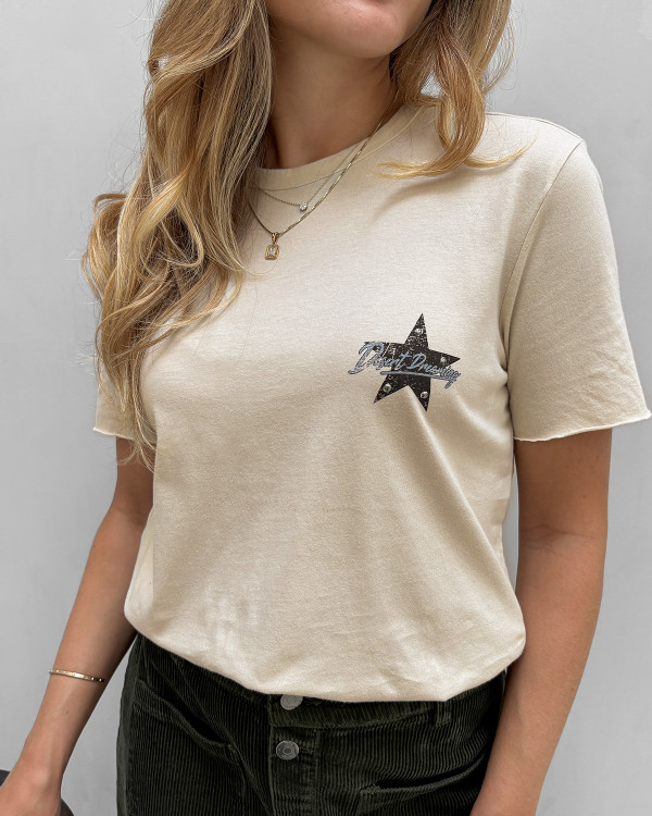 T-shirt med print til damer
