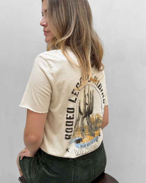 T-shirt med print til damer