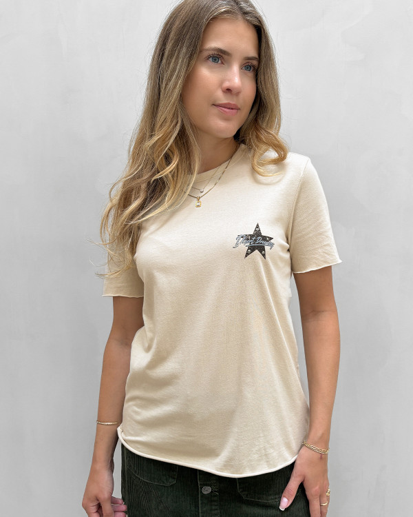 T-shirt med print til damer