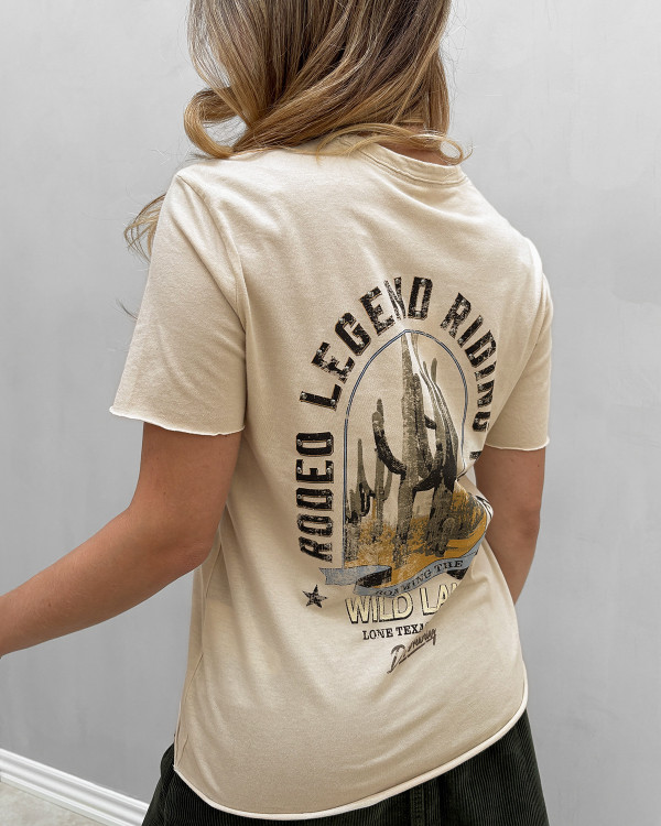 T-shirt med print til damer