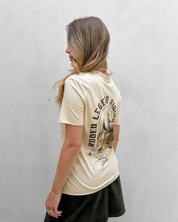 T-shirt med print til damer