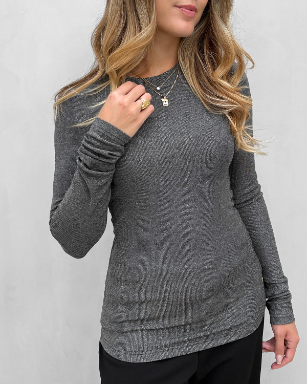 Glitter bluse til damer