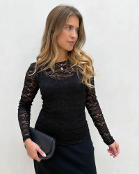 Sort blonde bluse til damer