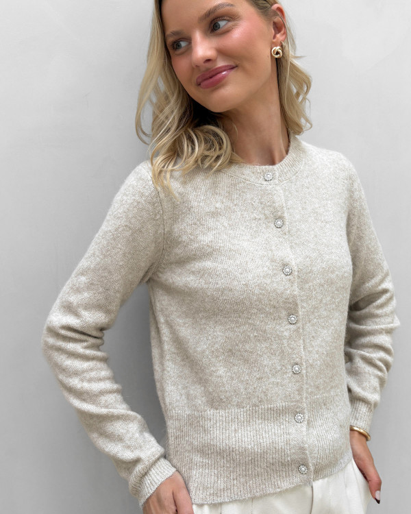 Cardigan med simillisten - festlige cardigans
