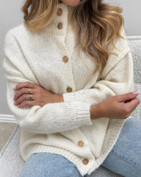 Casual oversize strik til damer