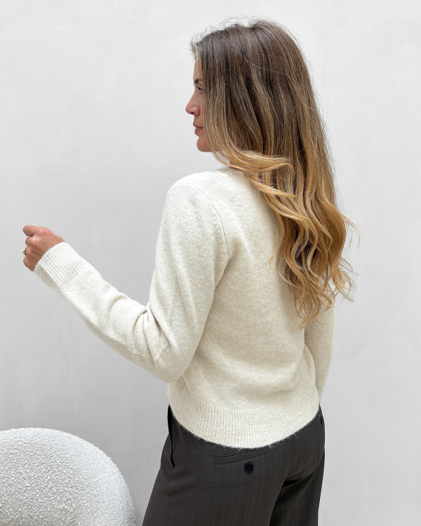 cardigan med blonder 