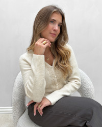 cardigan med blonder 