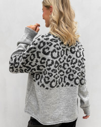 Trøje med leopard - casual modetøj