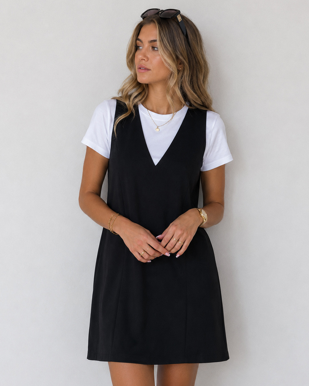 Pieces Pckamil Black Sl Spencer Dress - XS - Sort