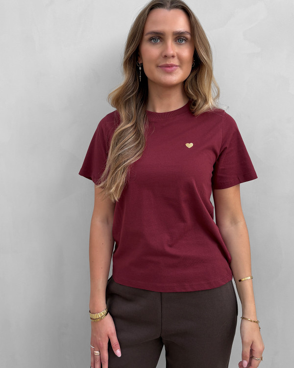 Rød t-shirt til damer