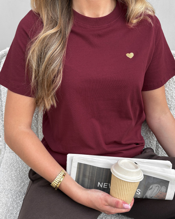 Rød t-shirt til damer