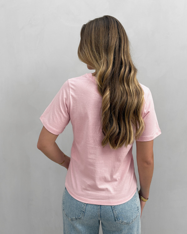 Lyserød t-shirt til damer 