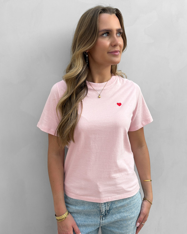 Lyserød t-shirt til damer 