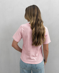 Lyserød t-shirt til damer 