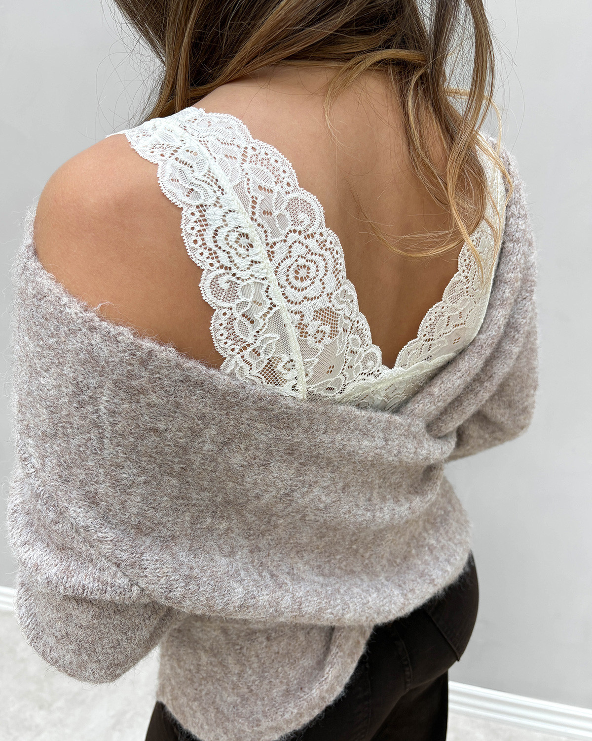 ONLY Onlchloe Cloud Dancer Lace Bra - XL - Hvid