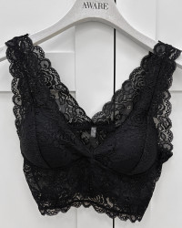 Sort blonde bh med vatteret puder