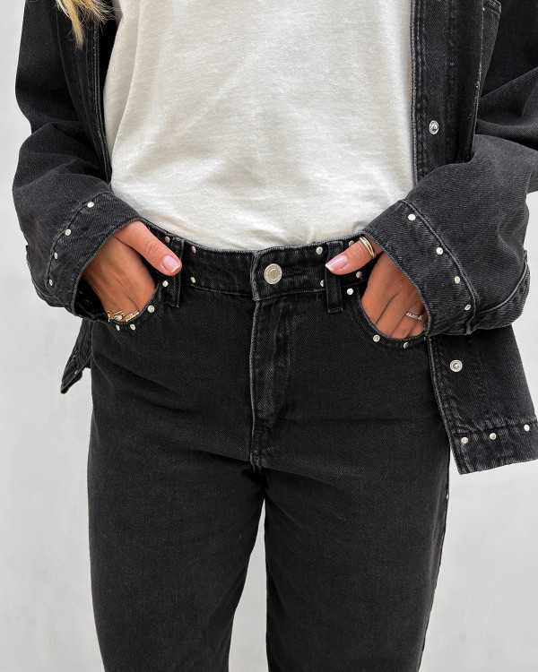 Cool sort denim buks med nitter