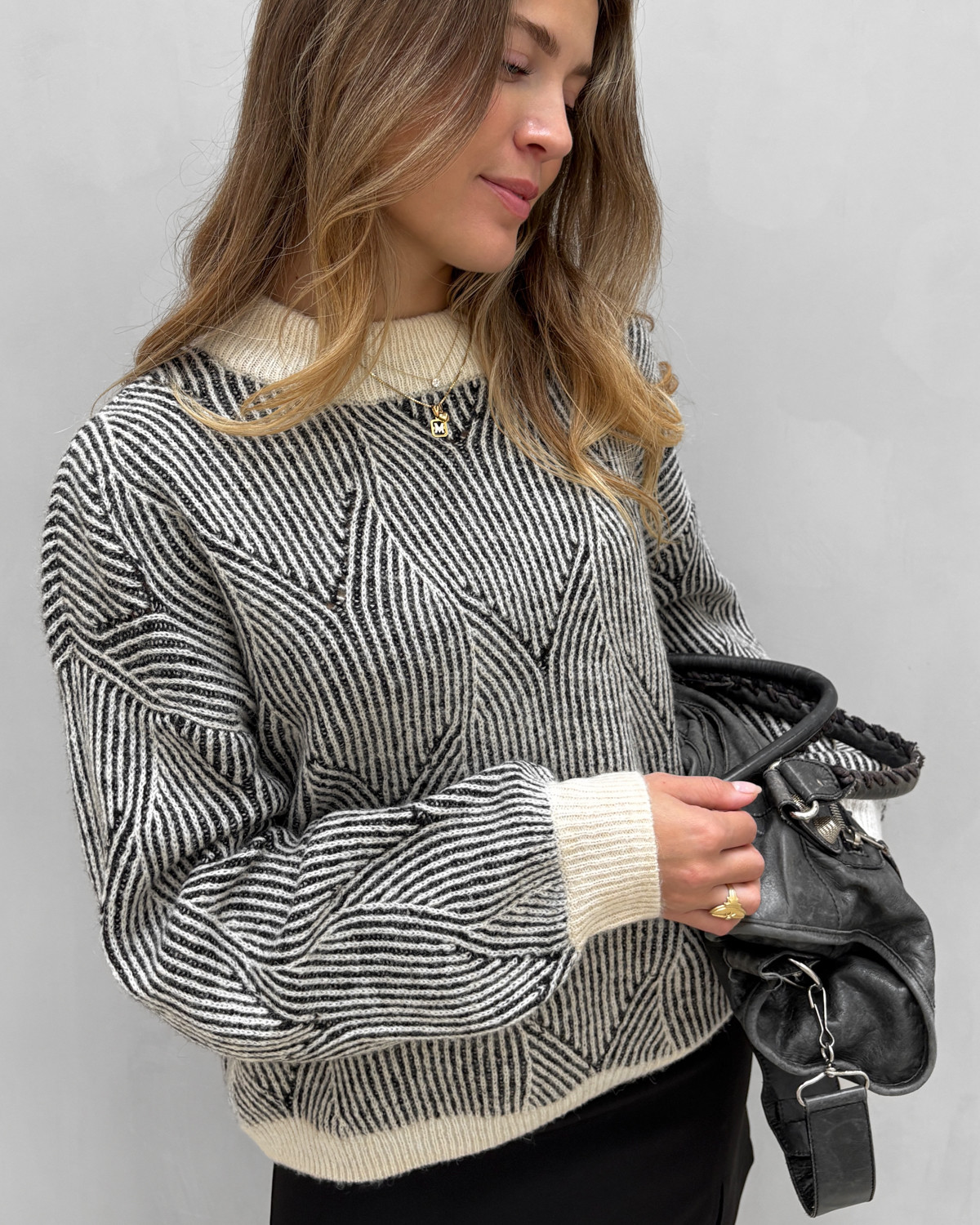 PIECES Pcjacinthe Ls O Neck Knit Mpa Bc, Morel, M kopen