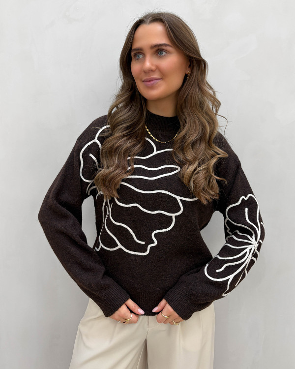 JDY Pullover 15304813 Écru Regular Fit