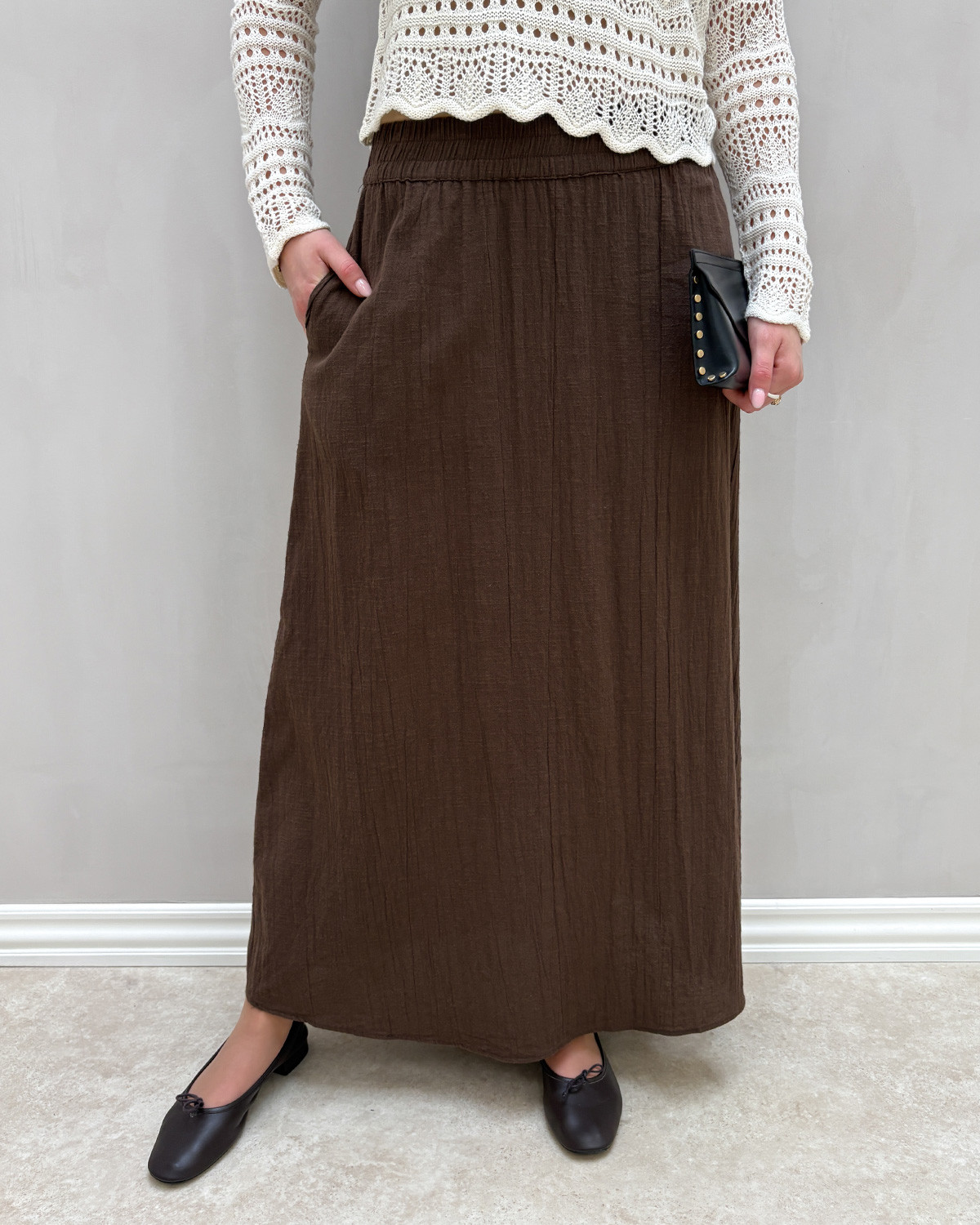 ONLY Onltizana Chocolate Martini Long Skirt - XS - Grå