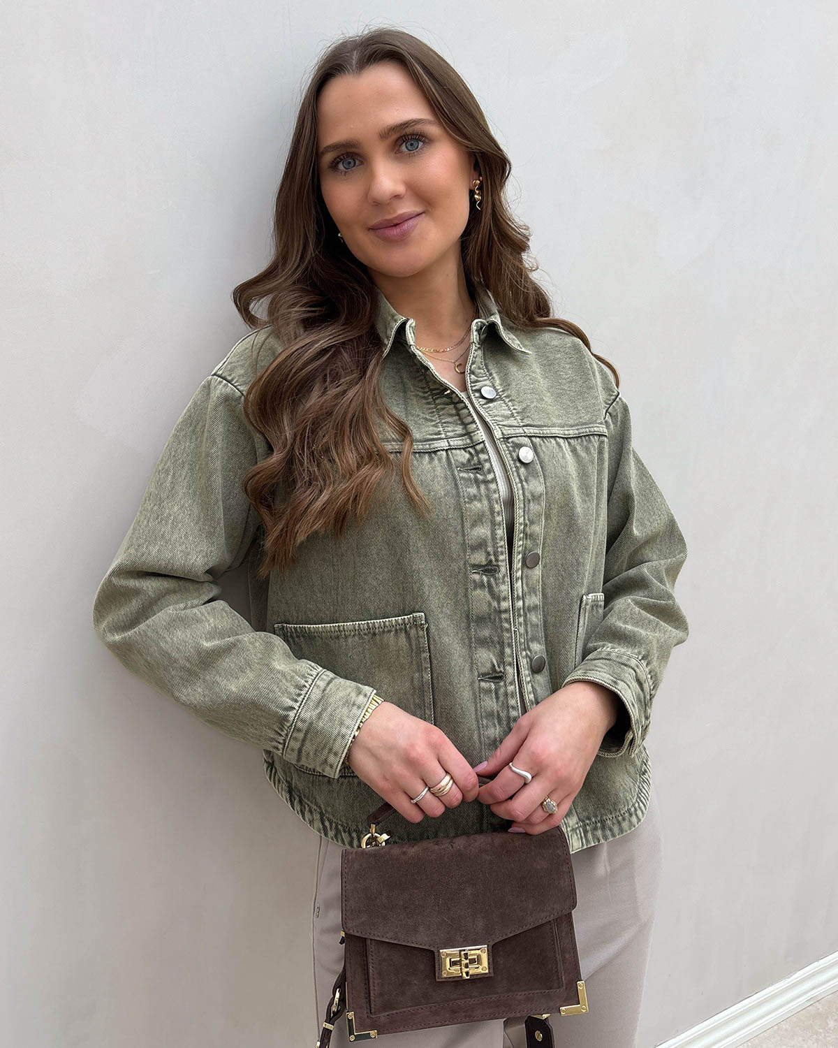 JDY Jdynoma Kalamata L/S Shacket - XL - Grøn